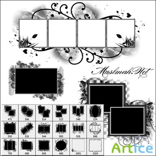 Frame Brushes for Photoshop Pack 1