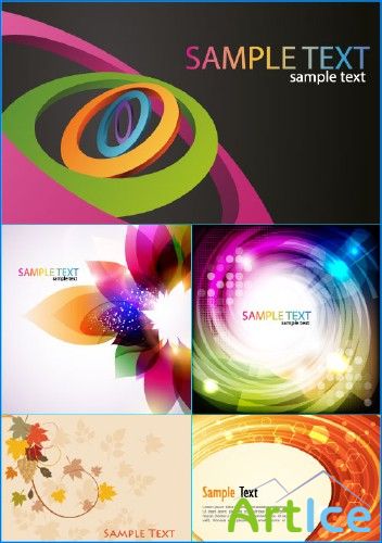 Colored backgrounds Sample Text