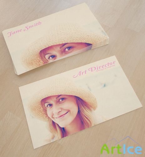 Photo Business Card Template for Photoshop
