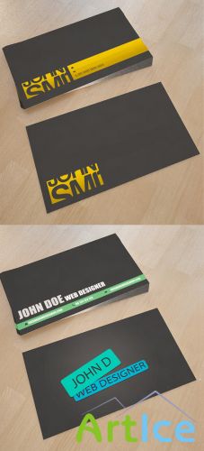 Web Design Business Cards For Photoshop