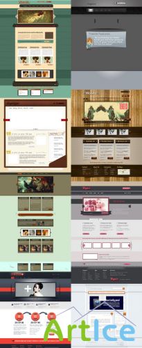 Web Templates Psd Pack 3 For Photoshop