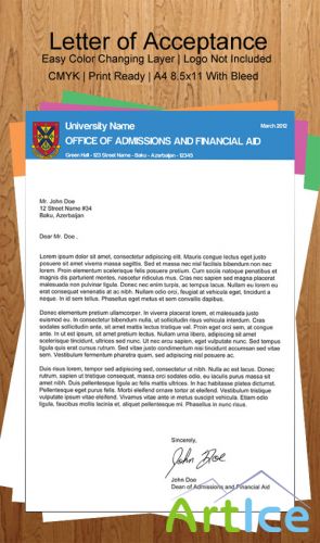 PSD Template - University Letter of Acceptance