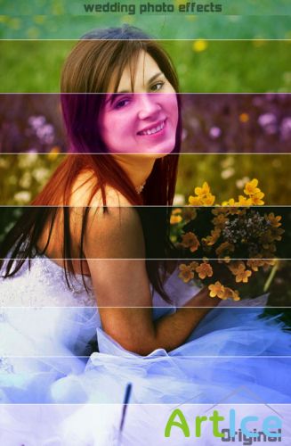 Actions for Photoshop - Wedding Photo Effects