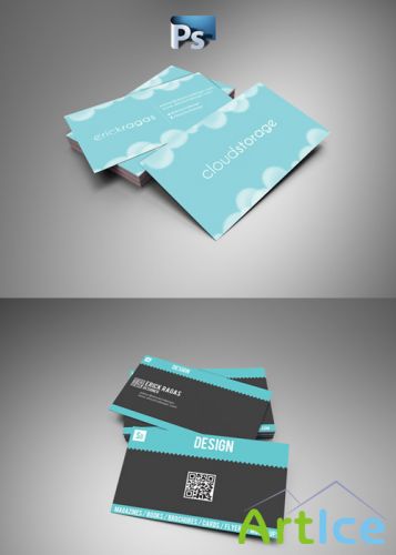 Modern Business Cards For Photoshop