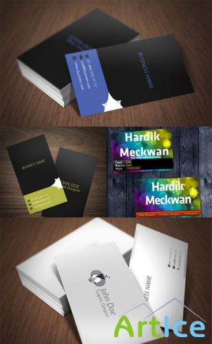 Creative Business Cards Pack Print Ready for Photoshop
