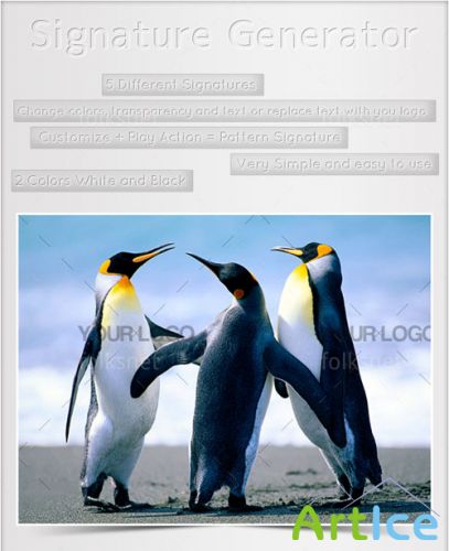 Watermark Generator Action for Photoshop
