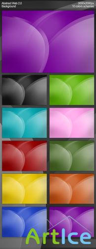 Web 2.0 Background in 10 Colors