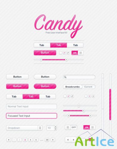 Candy UI Kit - MediaLoot