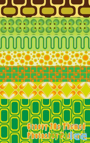 Patterns for Photoshop - Groovy 70s Themed