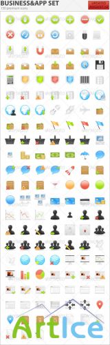 GraphicRiver - 150 Business & Application Icons 85303