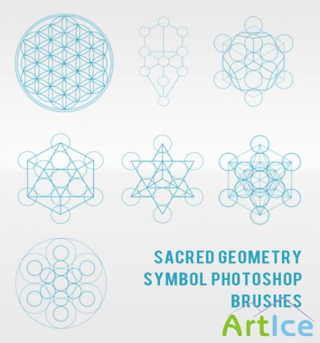 Brushes for Photoshop - Sacred Geometry Symbol