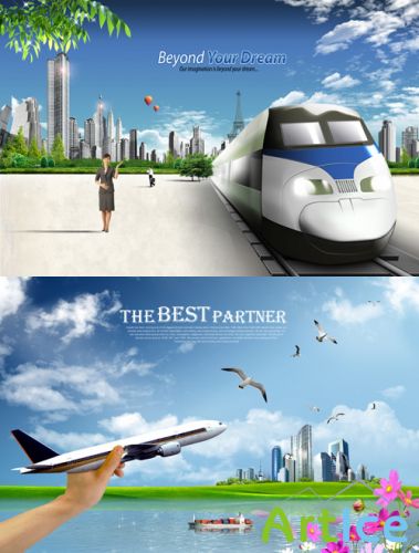 Sources - The road to a happy future on the train and plane