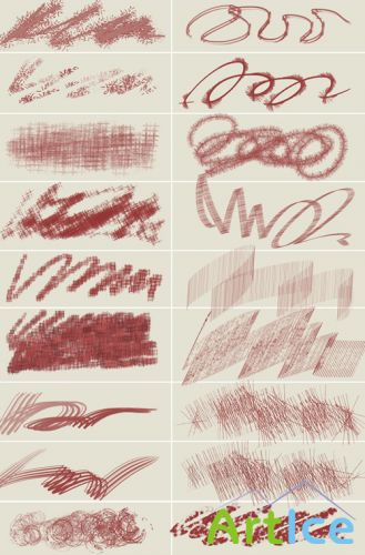 Chaotic Painting Brushes for Photoshop