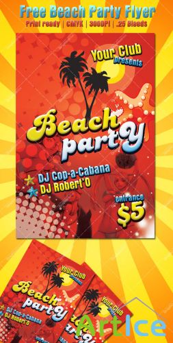 PSD Template - Beach Party Flyer/Poster