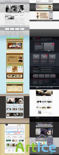 Web Templates Psd Pack 7 For Photoshop