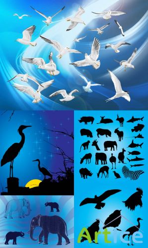 Collection of Vector for Photoshop - Animals