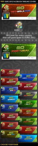 Euro 2012 Facebook Timeline Covers