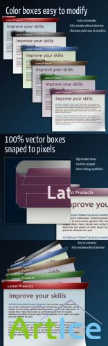 Web Boxes Design Corporate 2 For Photoshop