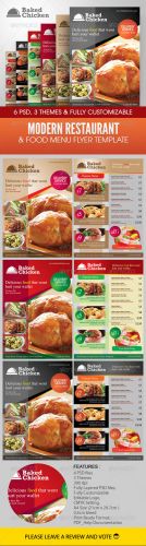 GraphicRiver - Modern Restaurant Food Menu Flyer Template 2305259