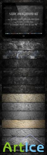 GraphicRiver - 12 Tileable Stone Textures Background Kit 2320580