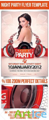 GraphicRiver - Disco Party Flyer Party 2447660