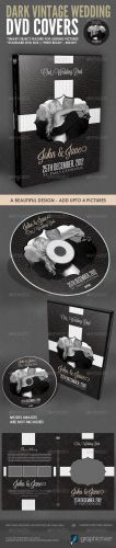 GraphicRiver - Dark Vintage Wedding DVD Cover Template 2243486