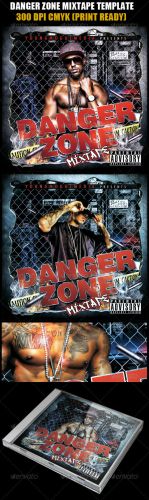 GraphicRiver - Danger Zone Mixtape Template 943064