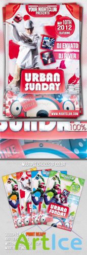 GraphicRiver - Urban Sunday Flyer Template 2325573