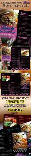 GraphicRiver - Rock Cafe Restaurant Menu Template 548809