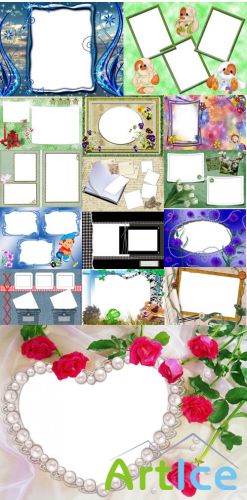 Collection of Spring Photo frames pack 8