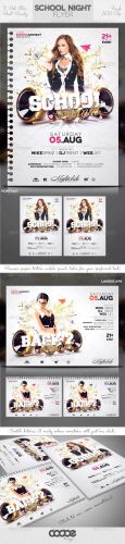 GraphicRiver - Club Sessions Flyer: School / College Night 2495747