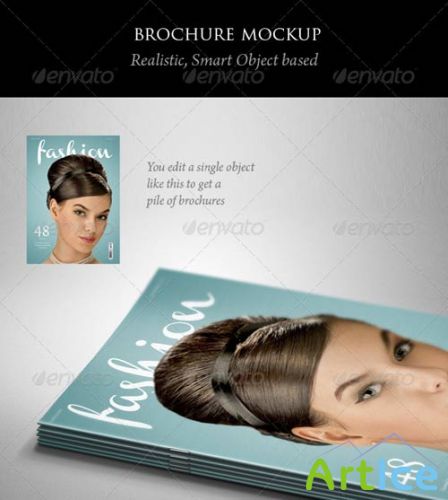 GraphicRiver - Brochure or Magazine Mockup 1249480