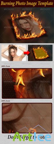 GraphicRiver - Burning Photo Image Template 2496846