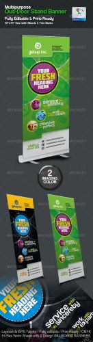 GraphicRiver - Multipurpose Out-Door Stand Banner Sinage 2491368
