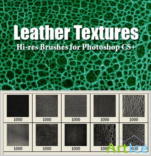 Leather Textures Brushes Set
