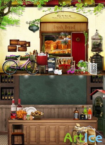 Sources - A small shop with food