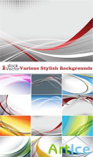 Various Stylish Backgrounds Vector