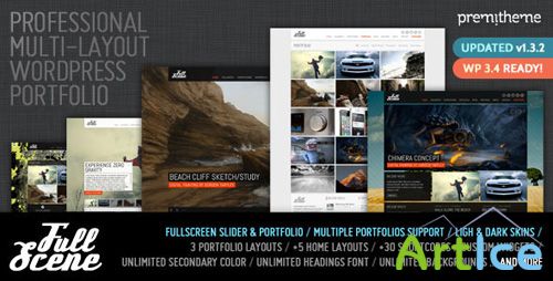ThemeForest - FullScene - Portfolio / Photography Theme v1.3.2 for WordPress 3.x