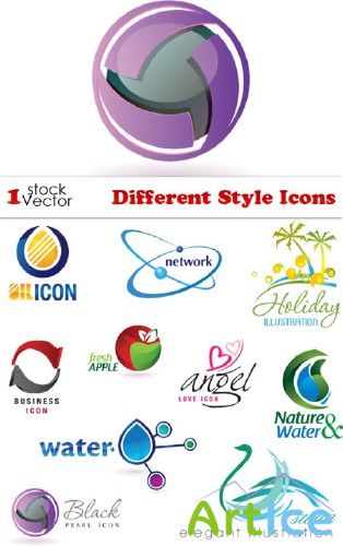 Different Style Icons Vector