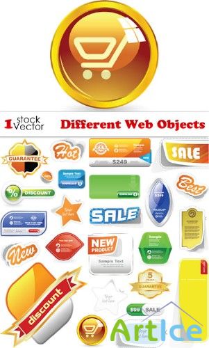 Different Web Objects Vector