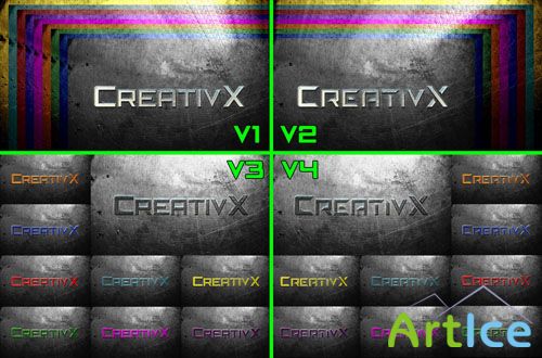 CreativX Steel Backgrounds Complete Pack
