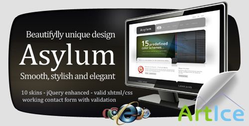 ThemeForest - Asylum HTML - Beautifully original - 10 skins