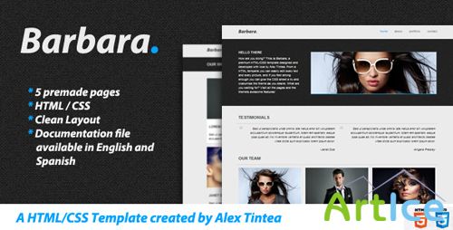 ThemeForest - Barbara - HTML and CSS Template - RIP