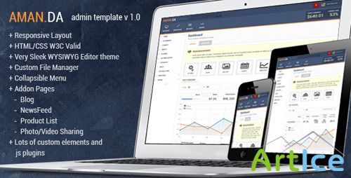 ThemeForest - Amanda Responsive Admin Template - RIP