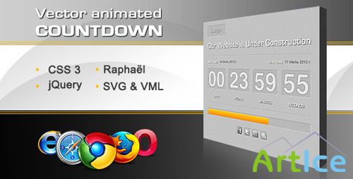 CodeCanyon - Vector Animated Countdown With Progress Bar - RIP