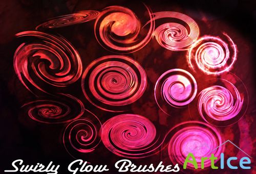 Swirly Glow Brushes Set