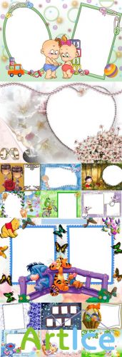 Collection of Spring Photo frames pack 14