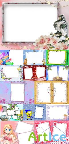 Collection of Spring Photo frames pack 16