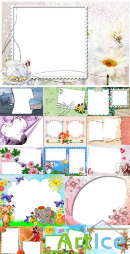Collection of Spring Photo frames pack 19