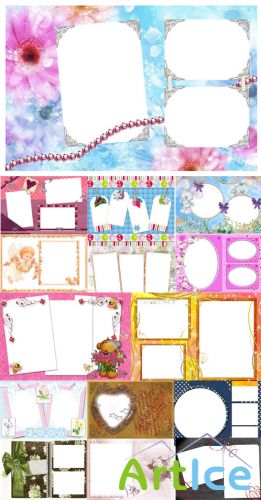 Collection of Spring Photo frames pack 25